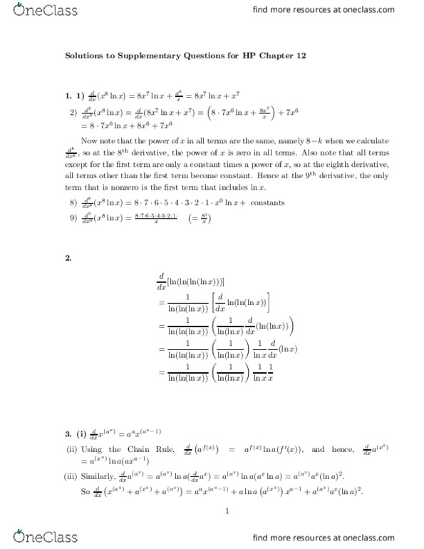 MAT133Y1 Lecture Notes - Lecture 12: Product Rule, Kolmogorov Space thumbnail