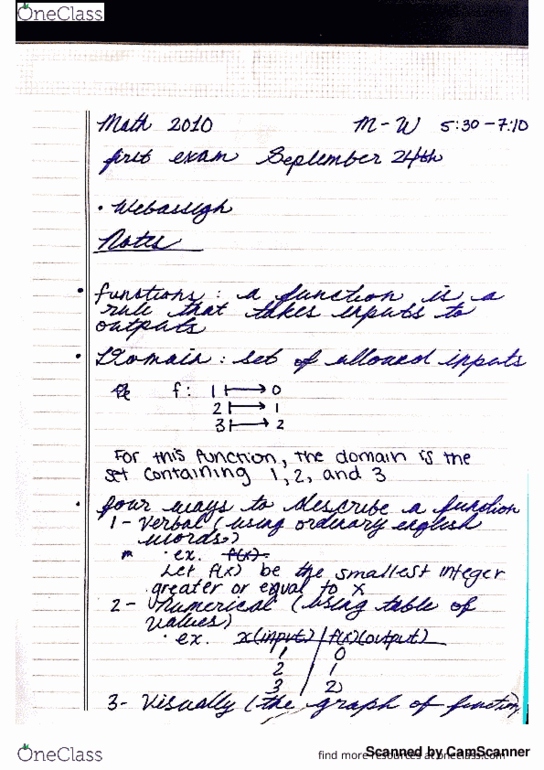 MAT 2010 Lecture 1: MAT 2010 lecture 1 notes thumbnail