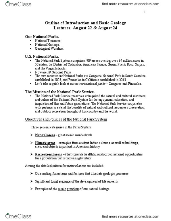 EARTHSC 1105 Lecture Notes - Lecture 1: Relative Dating, San Rafael Swell, Hydrosphere thumbnail