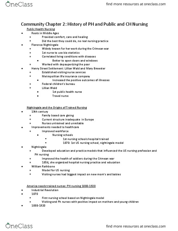 NURS 4440 Chapter Notes - Chapter 2: Chronic Condition, Health Promotion, Infant Mortality thumbnail