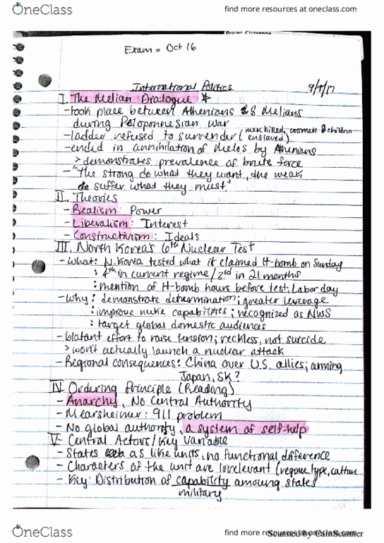 GOVT 314 Lecture 2: International Politics Lesson 2 thumbnail