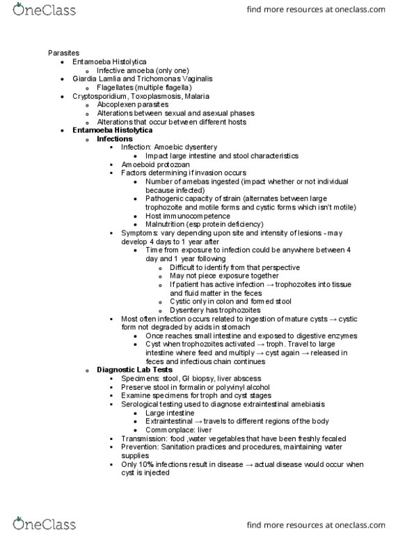 NURS 3110 Lecture Notes - Lecture 23: Hand Washing, Fetus, Immunosuppression thumbnail