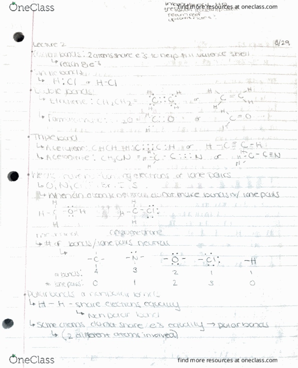 CHEM 333 Lecture 2: Bonds and Resonance Pt 1 thumbnail