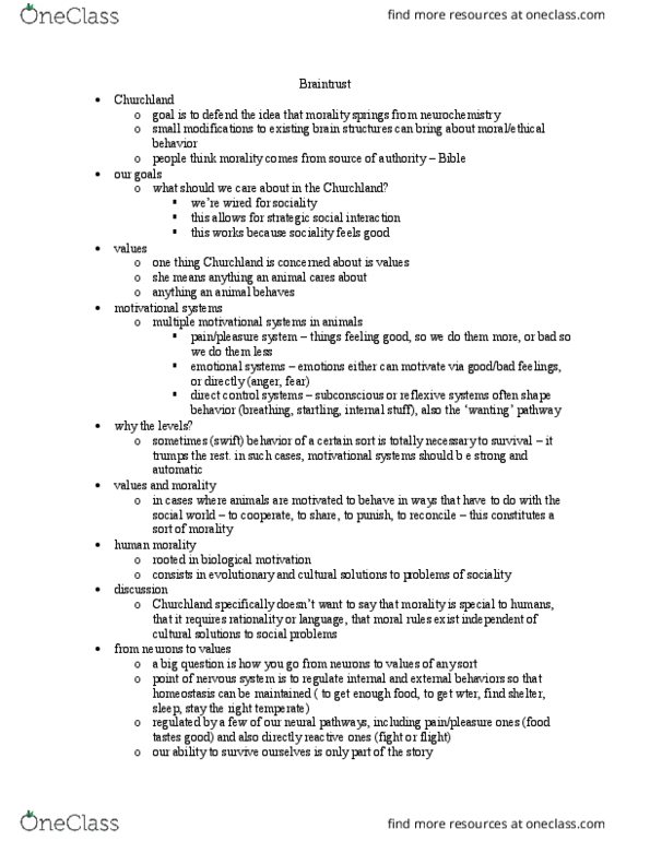 SOC SCI H1E Lecture Notes - Lecture 14: Homeostasis, Neurochemistry thumbnail