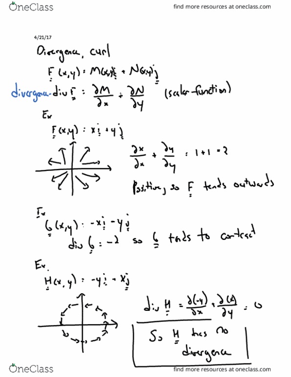 L24 Math 233 Lecture 28: Divergence and curl thumbnail