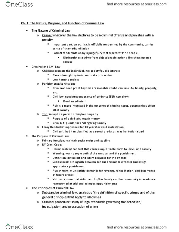 LEGALST 109 Chapter Notes - Chapter 1: Commerce Clause, Perjury, Supremacy Clause thumbnail