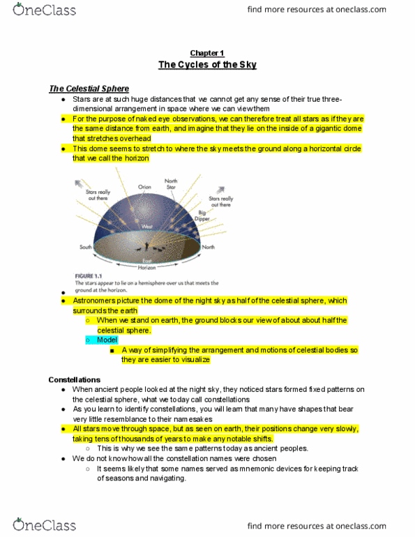 AST101H5 Chapter Notes - Chapter 1: Lunar Eclipse, Lunar Phase, Red Color thumbnail