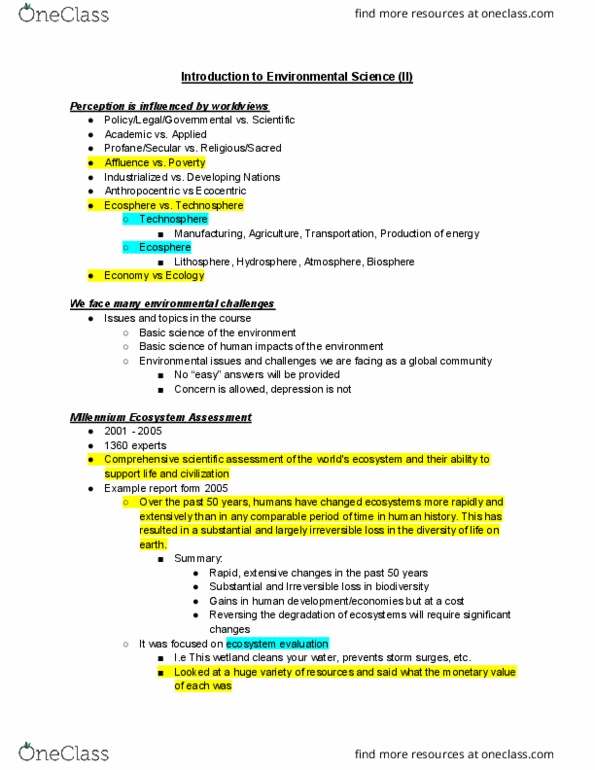 ENV100Y5 Lecture Notes - Lecture 3: Iroquois, Sustainable Development, Institute For Operations Research And The Management Sciences thumbnail