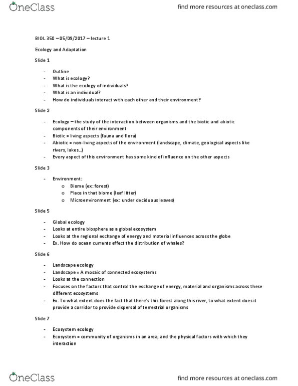 BIOL 350 Lecture Notes - Lecture 2: Lithosphere, Armillaria, Eusociality thumbnail