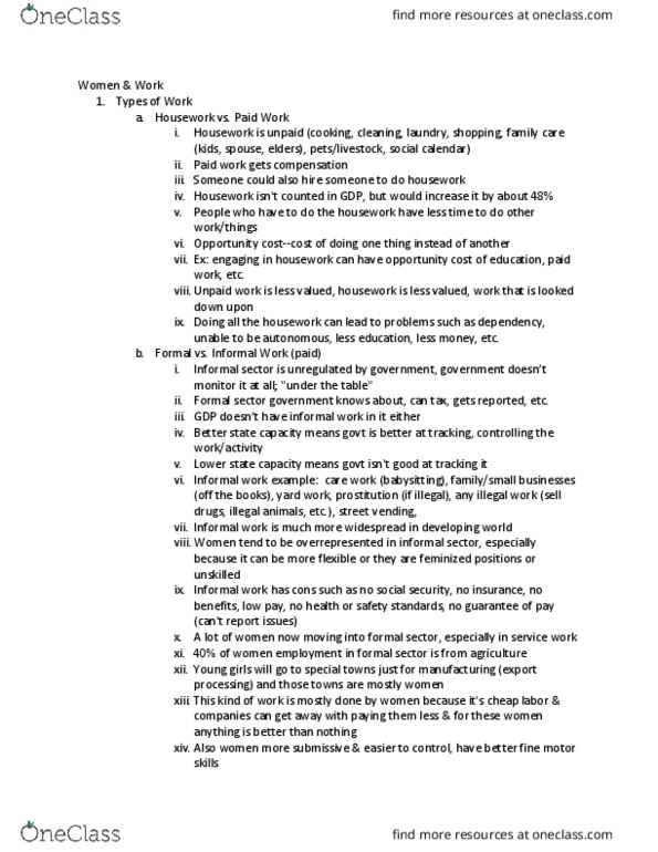 POL 344 Lecture Notes - Lecture 18: Old Age, Informal Sector, Opportunity Cost thumbnail