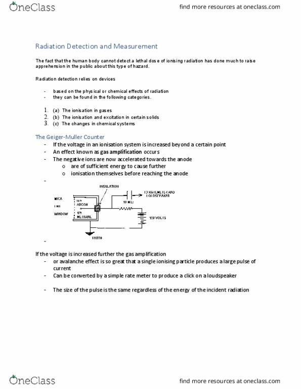 MEDRADSC 2X03 Chapter Notes - Chapter 25: Photomultiplier, Photocathode, Electronvolt thumbnail