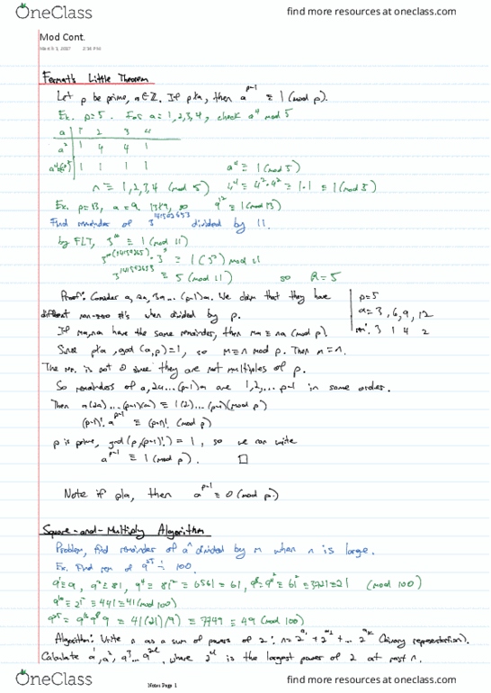 ECE103 Lecture 10: Modular Arithmetic Continued thumbnail