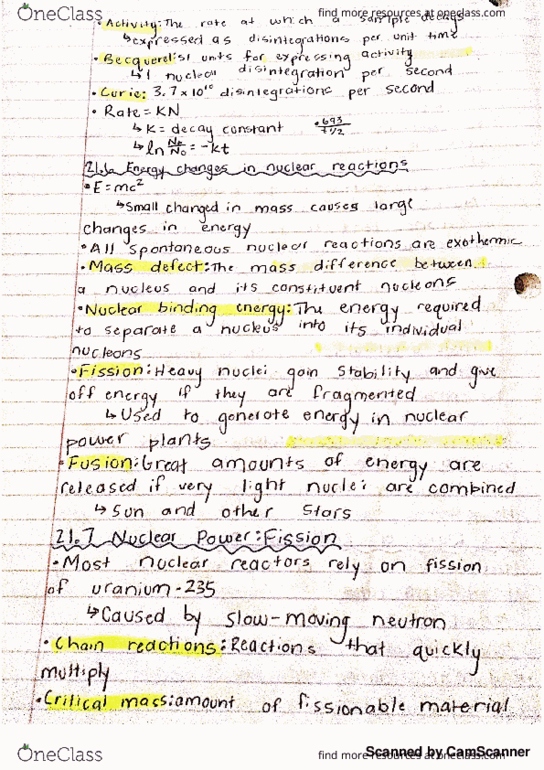 CHEM 101 Chapter 21: Chapter 21 Notes thumbnail