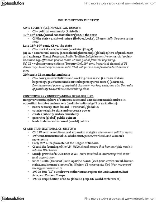 PSCI 1100 Lecture Notes - United Nations Global Compact, Scottish Enlightenment, Kimberley Process Certification Scheme thumbnail