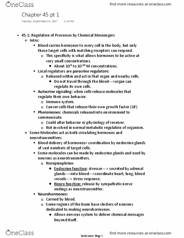 BIOL 2312 Chapter Notes - Chapter 45: Cytochrome C Oxidase Subunit Ii, Endometriosis, Nonsteroidal Anti-Inflammatory Drug thumbnail