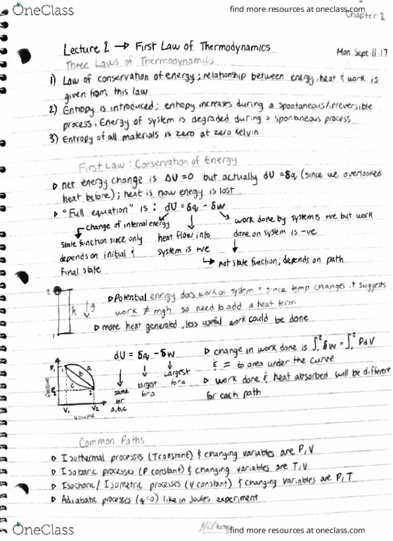 MATLS 2B03 Lecture Notes - Lecture 2: Thermodynamics, Ath thumbnail