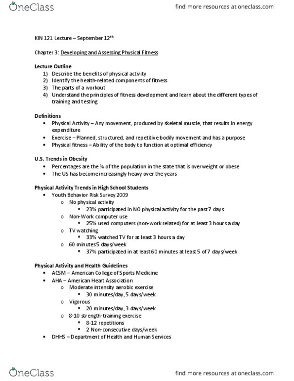 KIN 121 Lecture Notes - Lecture 4: Deconditioning, Dual-Energy X-Ray Absorptiometry, Subcutaneous Tissue thumbnail