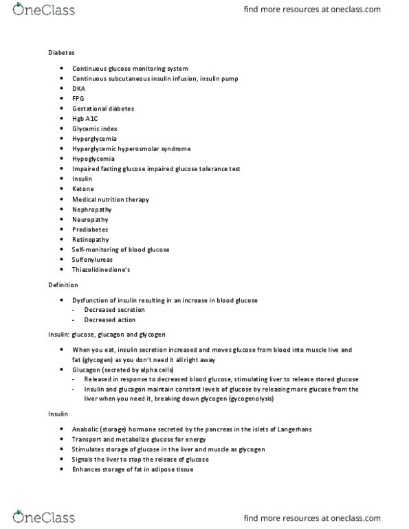 NUR 324 Lecture Notes - Lecture 12: Abdominal Pain, Patient Education, Blurred Vision thumbnail