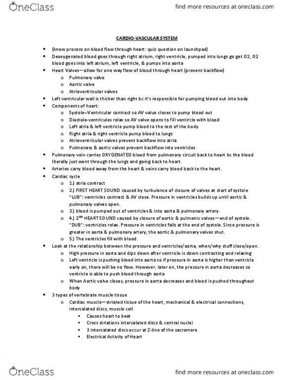 LIFESCI 2 Lecture Notes - Lecture 15: Osmosis, Extracellular Fluid, Heart Failure thumbnail