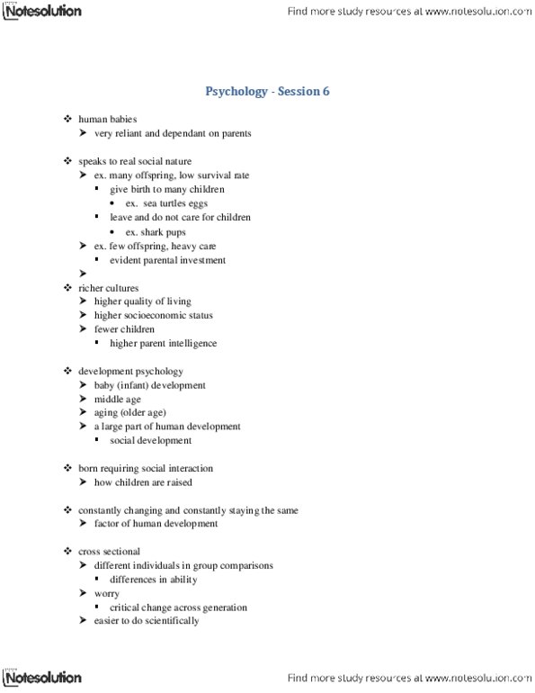 PSYA02H3 Lecture Notes - Sexual Differentiation, Parental Investment, Teratology thumbnail