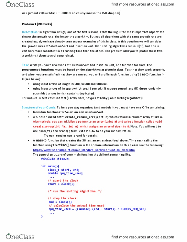 CMPT 127 Lecture Notes - Lecture 7: Pseudocode, Binary Search Algorithm, Sorting Algorithm thumbnail