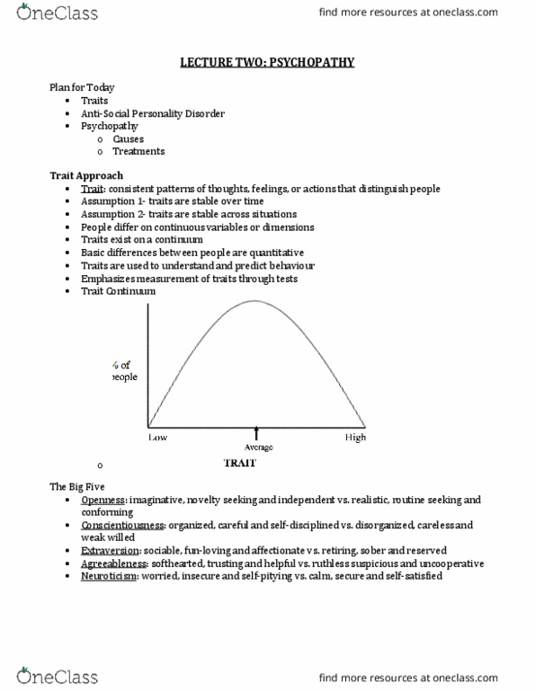 PSY344H5 Lecture Notes - Lecture 2: Theta Wave, Fear Conditioning, Twin Study thumbnail