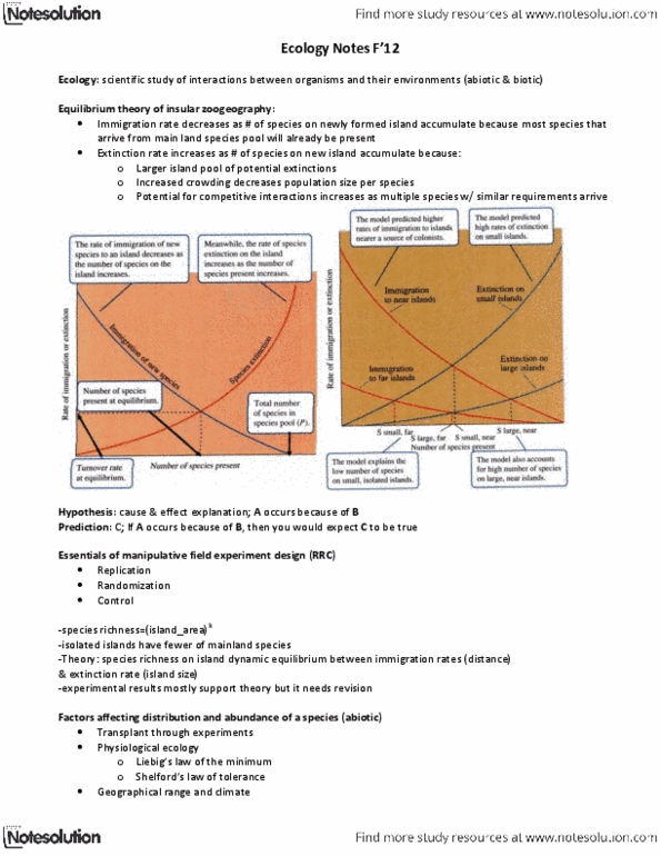 BIOL 2060 Lecture Notes - Net Reproduction Rate, Dengue Fever, Intraspecific Competition thumbnail