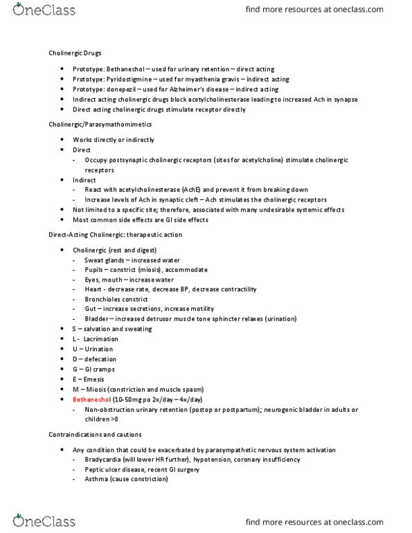 NUR 426 Lecture Notes - Lecture 2: Cardiac Arrhythmia, Psychoactive Drug, Agnosia thumbnail