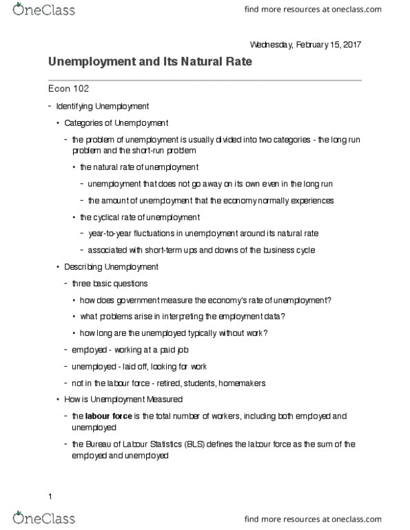 AUECO102 Lecture Notes - Lecture 5: Production Quota, Market Power, Root Mean Square thumbnail