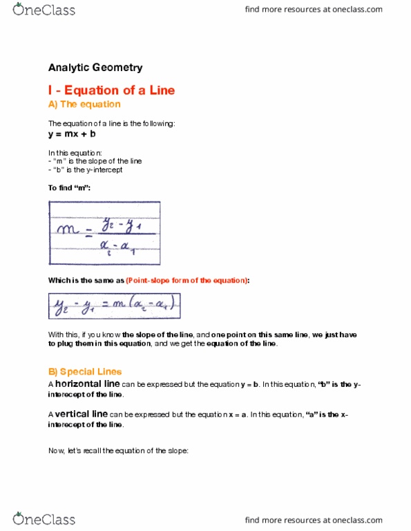 MATH 201 Lecture Notes - Lecture 1: Pythagorean Theorem thumbnail