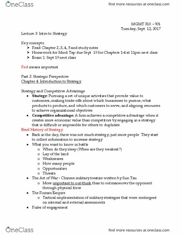 MGMT 310 Lecture Notes - Lecture 3: Organizational Learning, Joint Venture, Franchising thumbnail