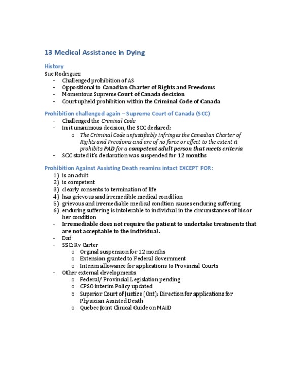 MEDRADSC 3Y03 Lecture 13: 13 Medical Assistance in Dying thumbnail
