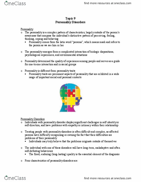 NURS 3001 Lecture Notes - Lecture 9: Citalopram, Group Psychotherapy, Anxiolytic thumbnail