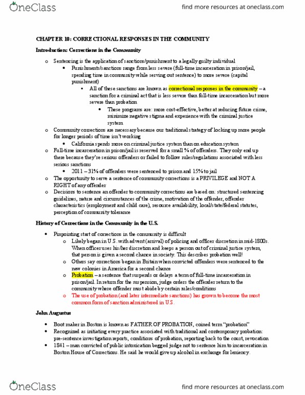 CRJ 104 Chapter Notes - Chapter 10: Punitive Damages, Breathalyzer, Risk Assessment thumbnail