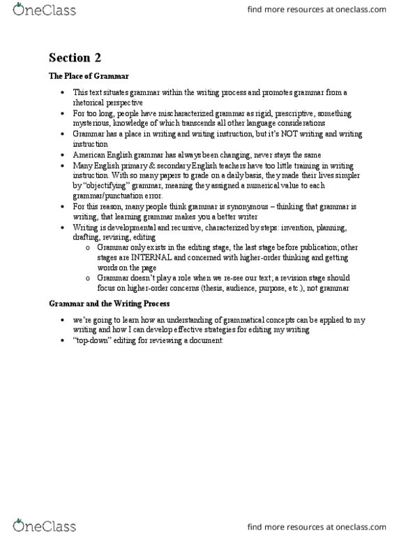 ENG 411B Lecture Notes - Lecture 7: Proofreading thumbnail