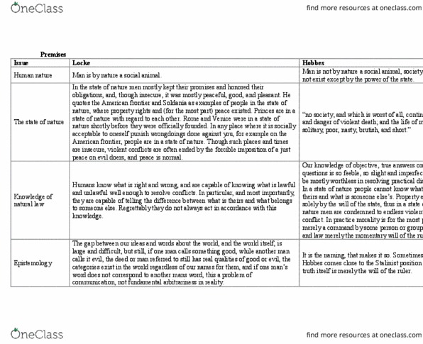 CRM 1301 Lecture Notes - Lecture 12: Tabula Rasa, Civil Society, Social Animal thumbnail