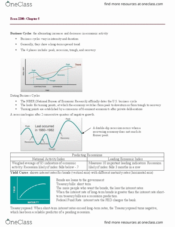 ECON 2200 Lecture Notes - Lecture 5: Purchasing Power Parity, Income Approach, Toyota Avalon thumbnail