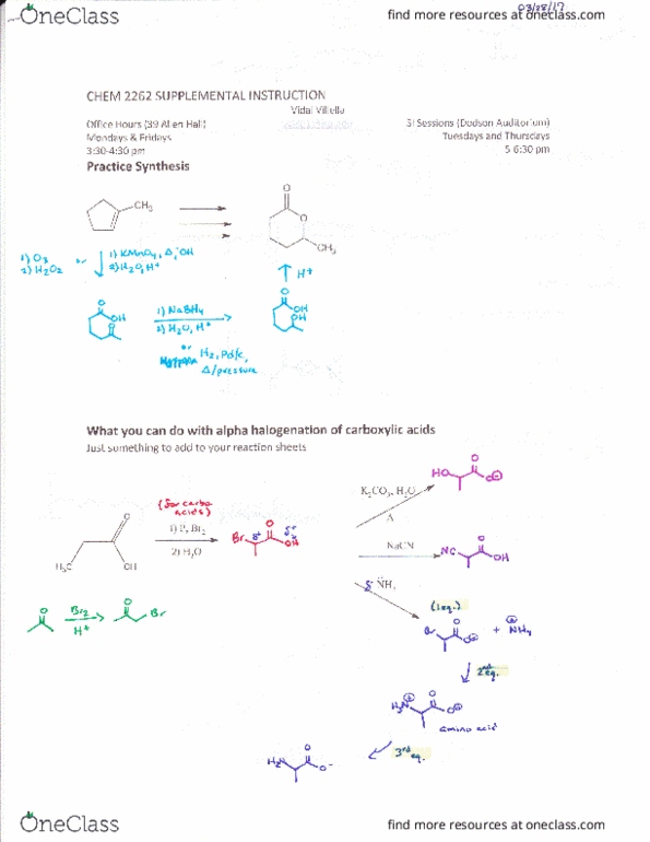 CHEM 2262 Lecture Notes - Lecture 3: Aliphatic Compound, Sodium Nitrite, Lactam thumbnail