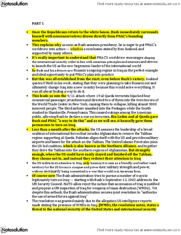 LING 501 Lecture Notes - Ron Suskind, Project For The New American Century, Al-Qaeda thumbnail