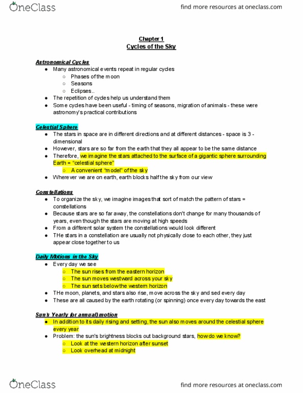 AST101H5 Lecture Notes - Lecture 4: Full Moon, Lunar Eclipse, Equinox thumbnail