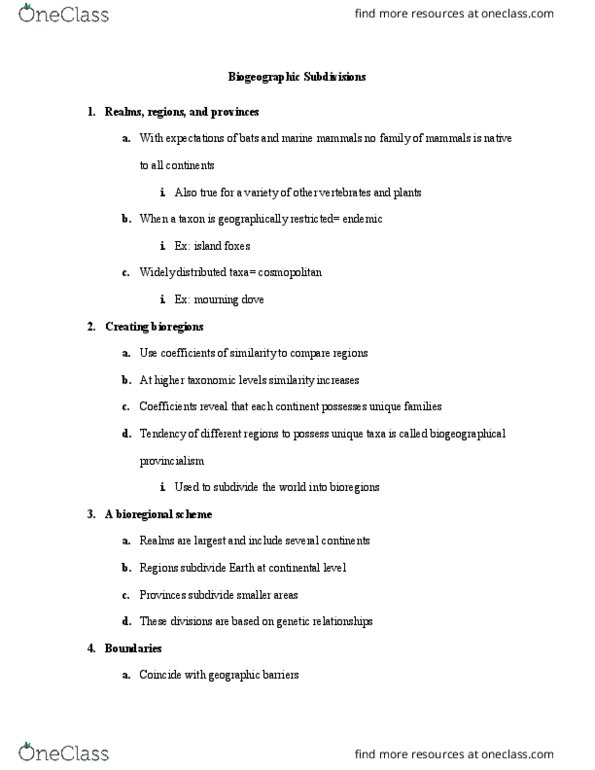 GEO 308 Lecture Notes - Lecture 2: Platypus, Bengal Tiger, Siberian Tiger thumbnail