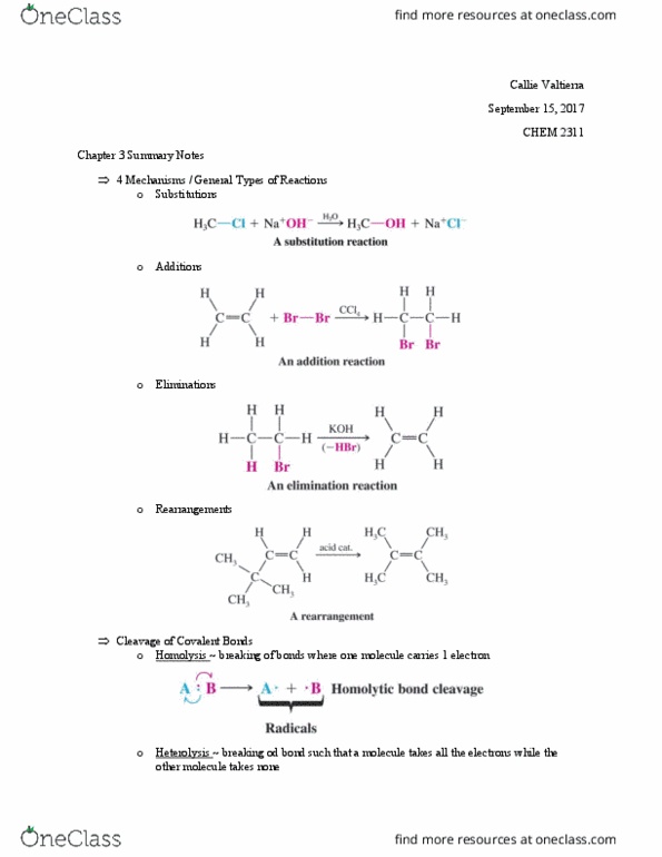 CHEM 2311 Lecture Notes - Lecture 5: Potential Energy, Organic Compound, Protic Solvent thumbnail