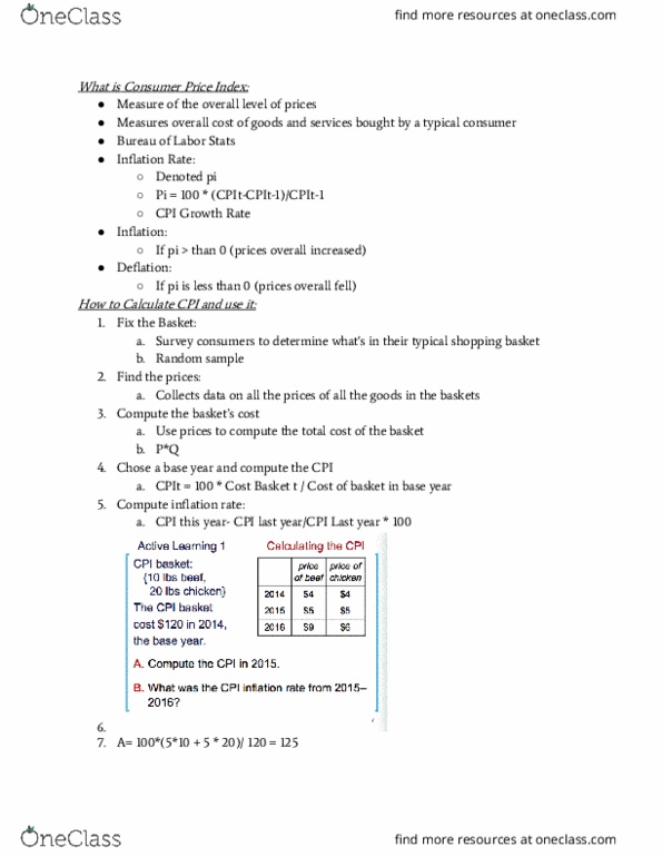 ECON1132 Lecture Notes - Lecture 4: Gdp Deflator, Deflation thumbnail