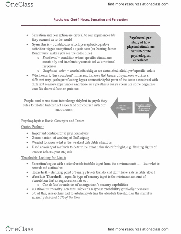 PSYC 2510 Chapter Notes - Chapter 4: Ambiguous Image, Interposition, Critical Thinking thumbnail