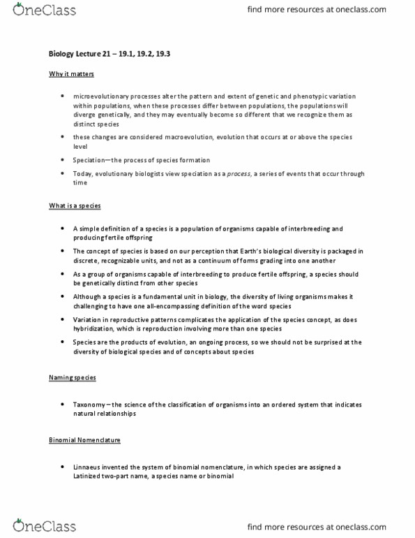 Biology 1001A Lecture Notes - Lecture 21: Egg Cell, Zygote, Meiosis thumbnail