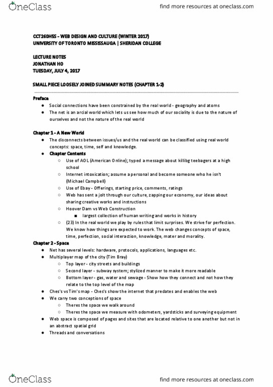 CCT260H5 Chapter 1-2: Chapter 1-2 Overview Summary thumbnail