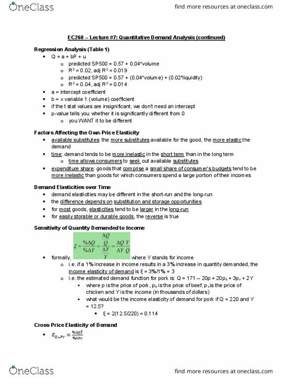 EC260 Lecture Notes - Lecture 7: Peanut Butter thumbnail