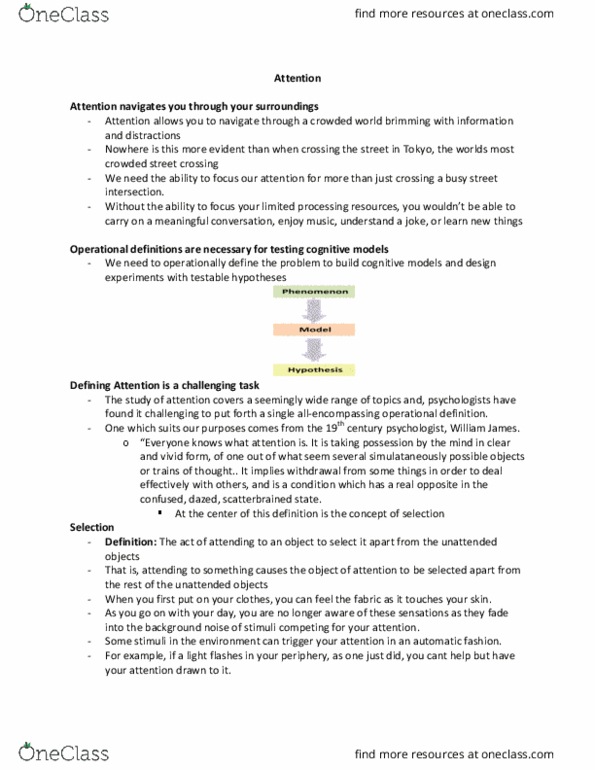 PSYCH 1X03 Lecture Notes - Lecture 6: Classical Conditioning, Socalled, Stroop Effect thumbnail