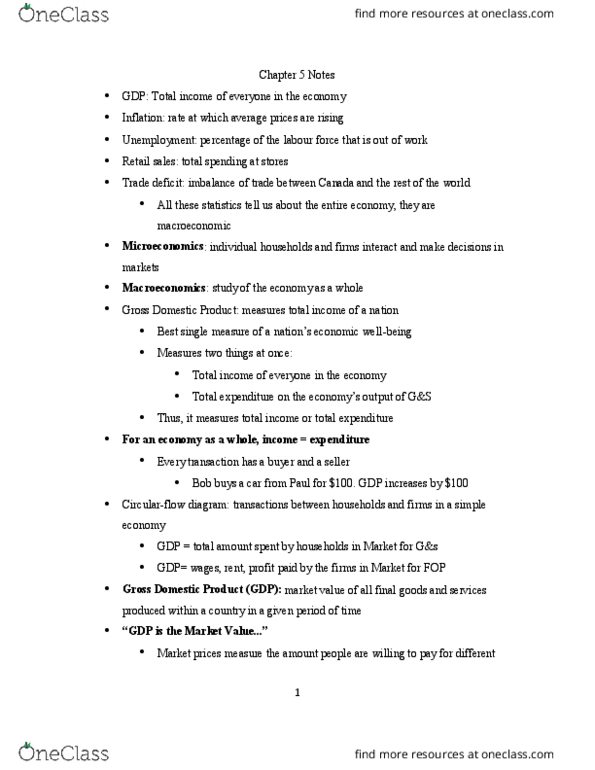 ECON 1BB3 Chapter Notes - Chapter 5,6: Canada Pension Plan, Core Inflation, Nominal Interest Rate thumbnail