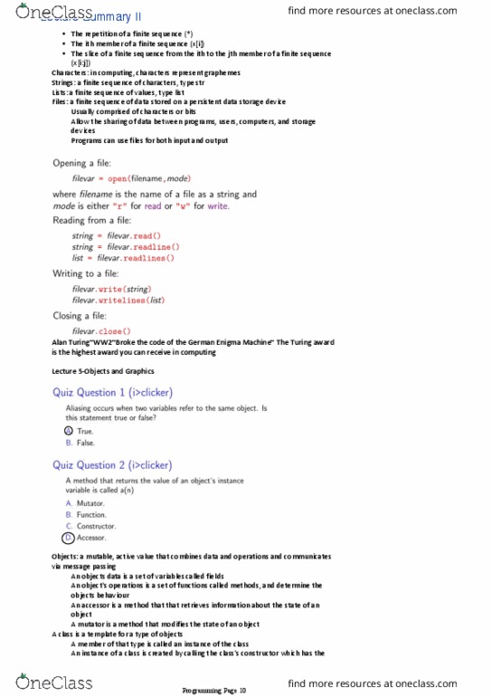 ENGINEER 1D04 Lecture Notes - Lecture 2: Short Circuit, Programming Paradigm, Binary Number thumbnail